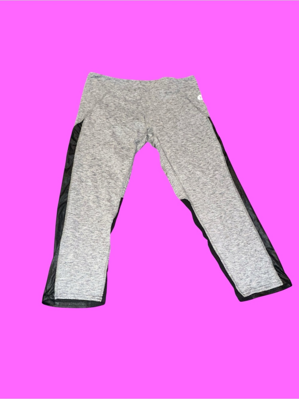 Hurley Grey Capri Leggings with Black Side Panels